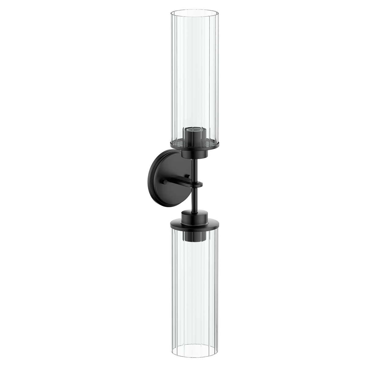 Moen Greenfield Two Globe Bath Light YB1762 in Matte Black (YB1762BL)