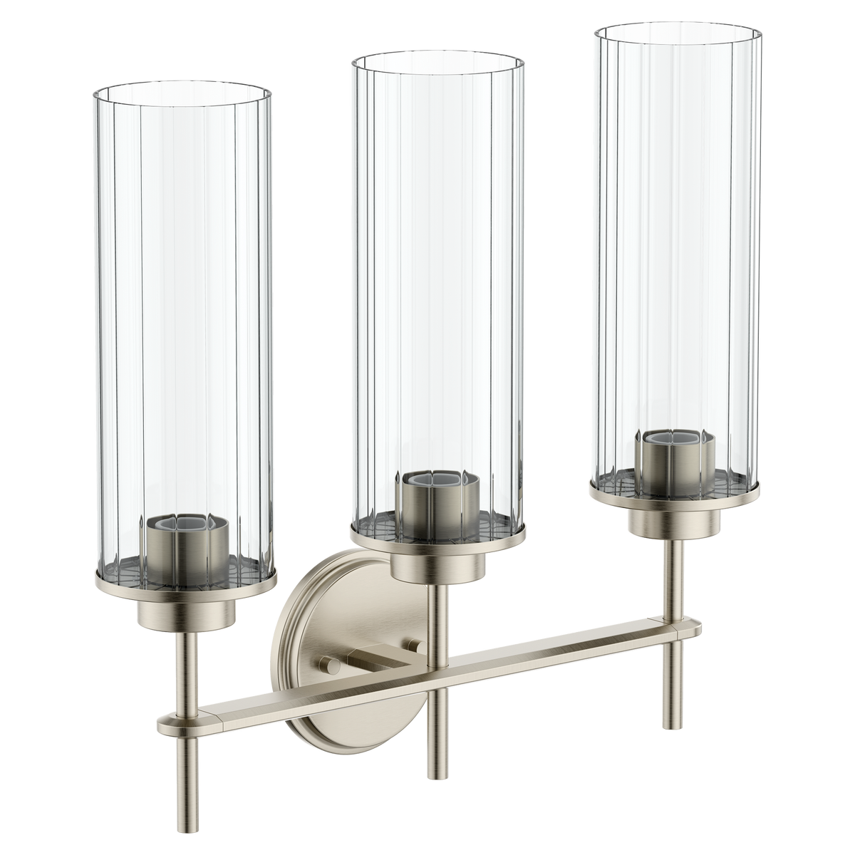 Moen Greenfield Three Globe Bath Light YB1763 in Brushed Nickel (YB1763BN)