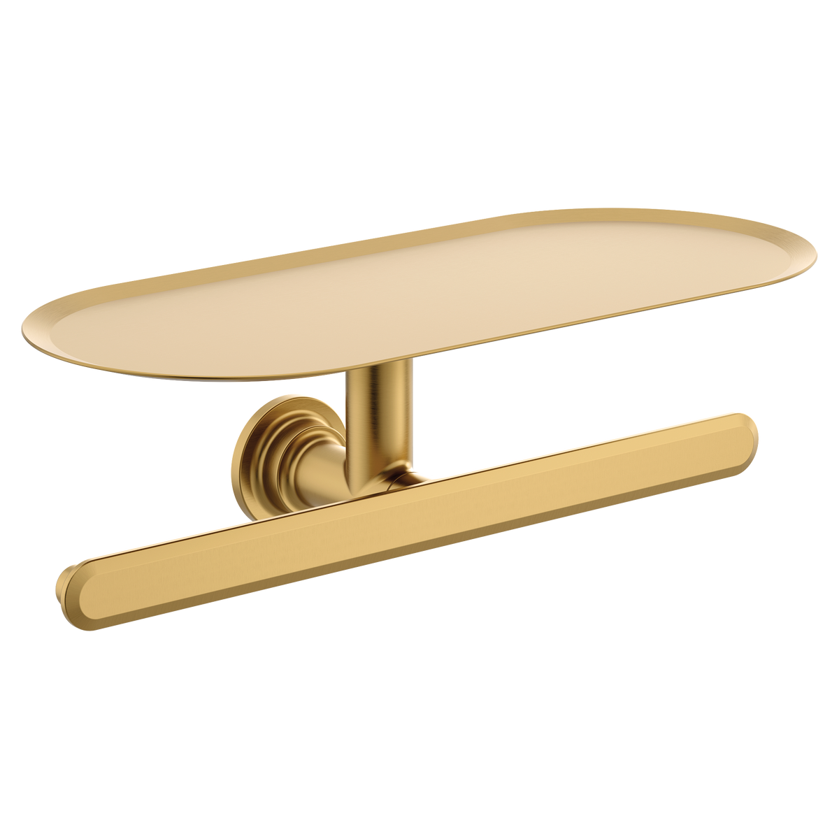 Moen Greenfield Double Paper Holder YB1788 in Brushed Gold (YB1788BG)