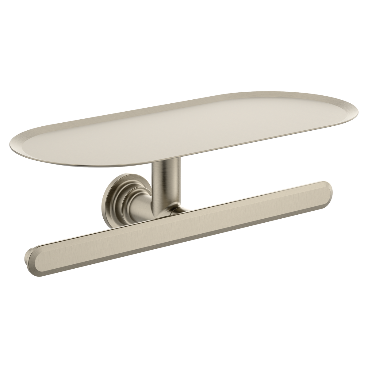 Moen Greenfield Double Paper Holder YB1788 in Brushed Nickel (YB1788BN)