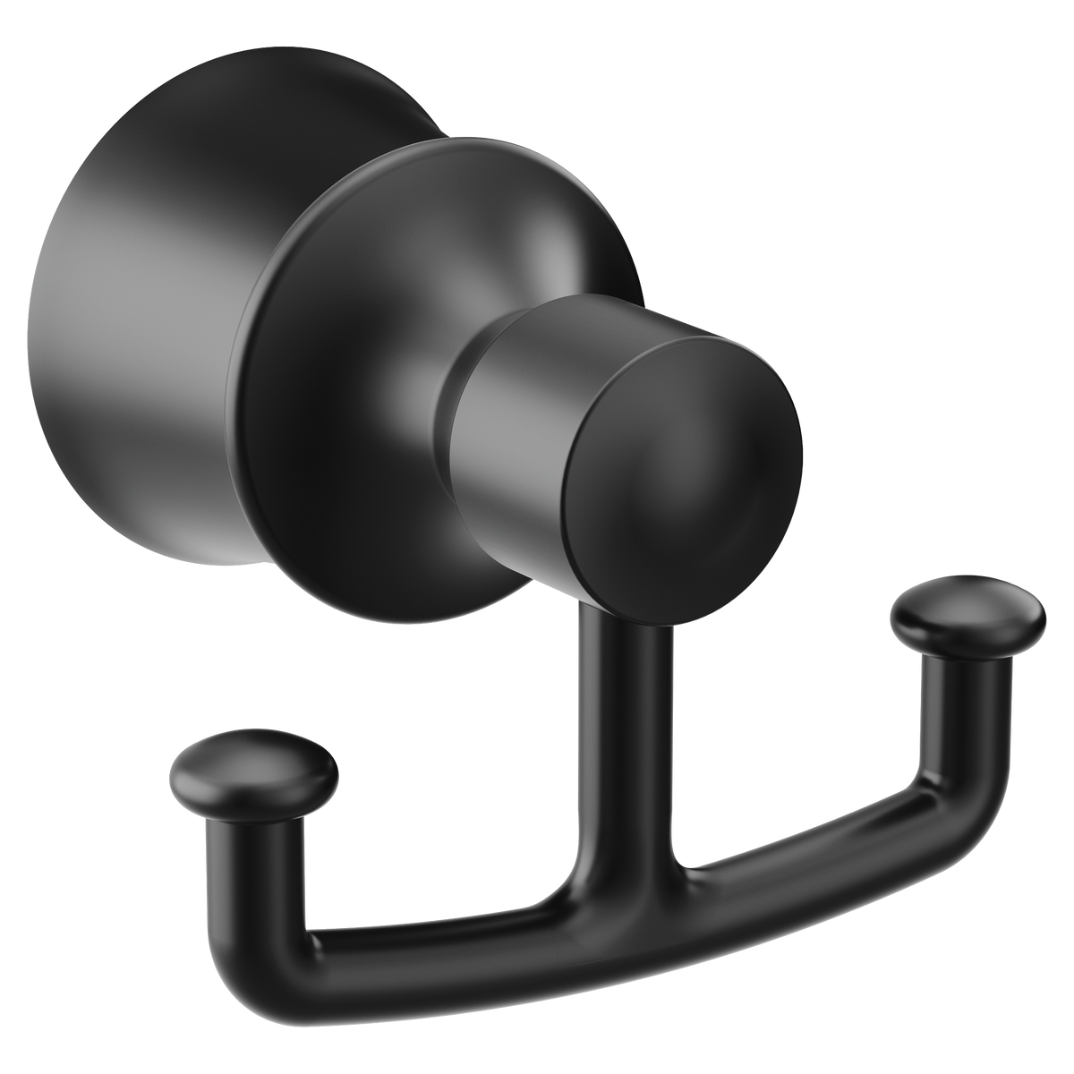 Moen Dartmoor Double Robe Hook YB2103 in Matte Black (YB2103BL)