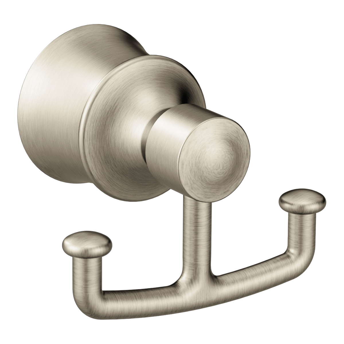 Moen Dartmoor Double Robe Hook YB2103 in Brushed Nickel (YB2103BN)