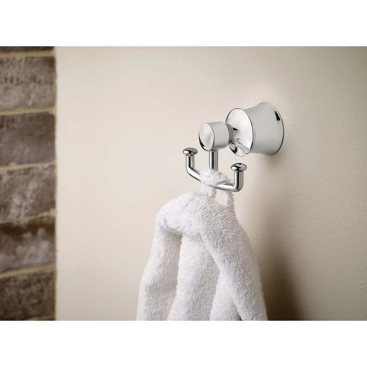 Moen Dartmoor Double Robe Hook YB2103 in Chrome (YB2103CH) - view 3