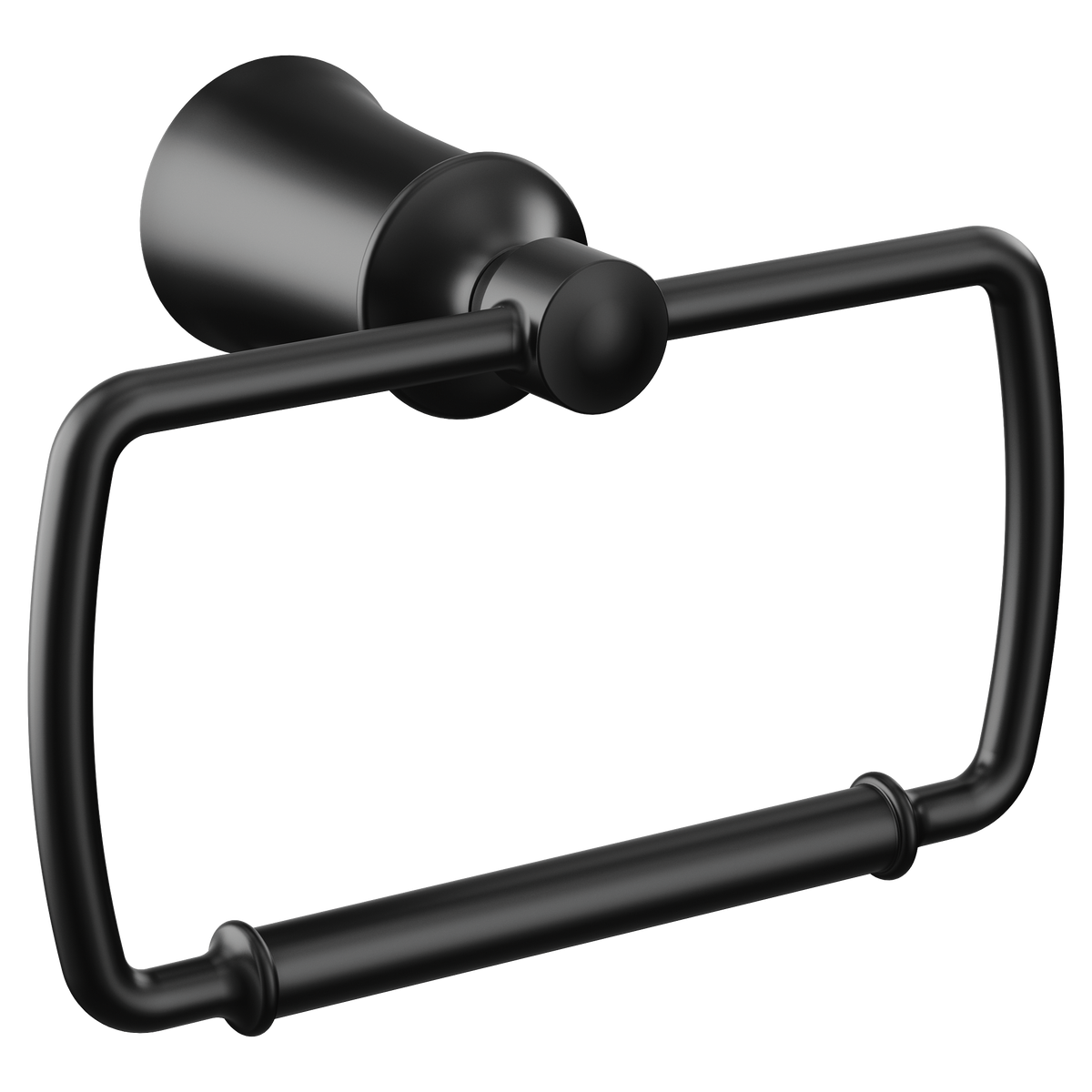 Moen Dartmoor Towel Ring YB2186 in Matte Black (YB2186BL)