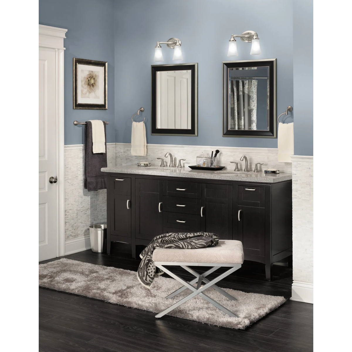 Moen Eva 24" Towel Bar YB2824 in Brushed Nickel (YB2824BN) - view 7