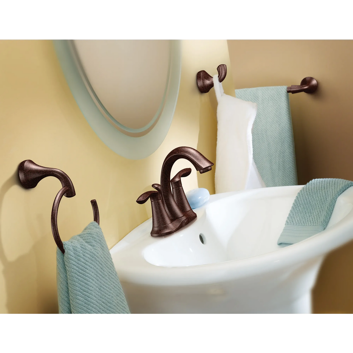 Moen Eva Towel Ring YB2886 in Oil Rubbed Bronze (YB2886ORB) - view 7