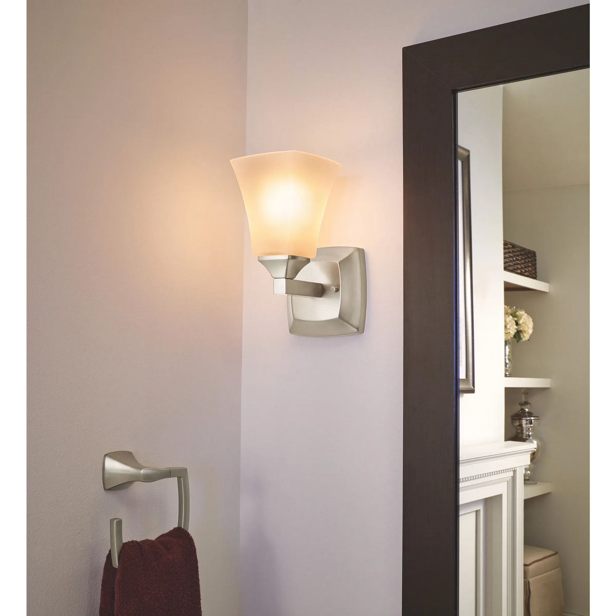 Moen Voss One Globe Bath Light YB5161 in Brushed Nickel (YB5161BN) - view 2