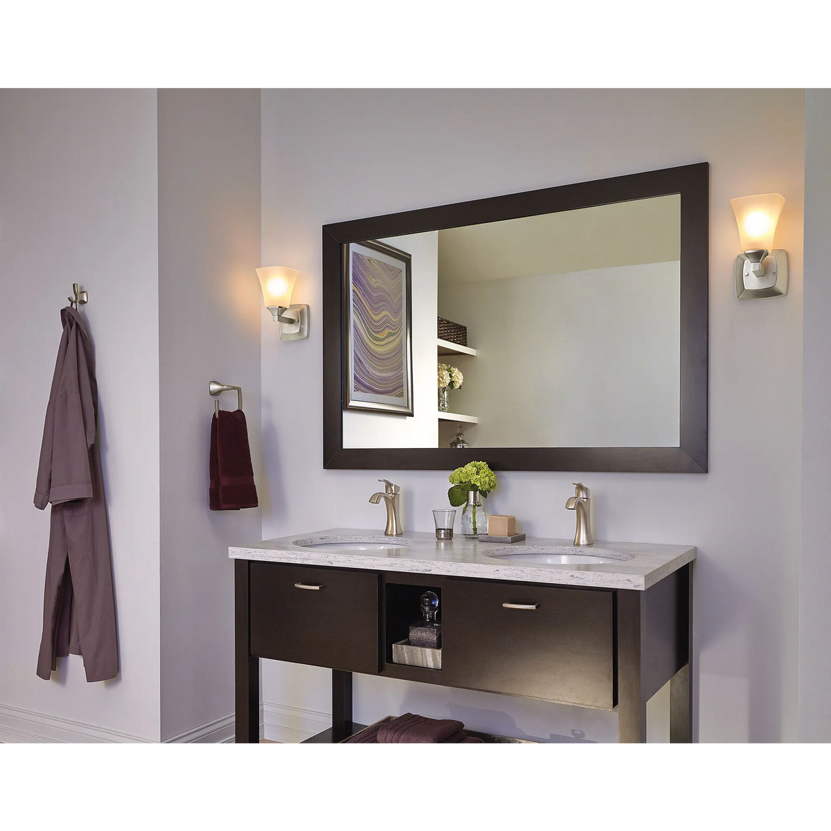 Moen Voss One Globe Bath Light YB5161 in Brushed Nickel (YB5161BN) - view 5