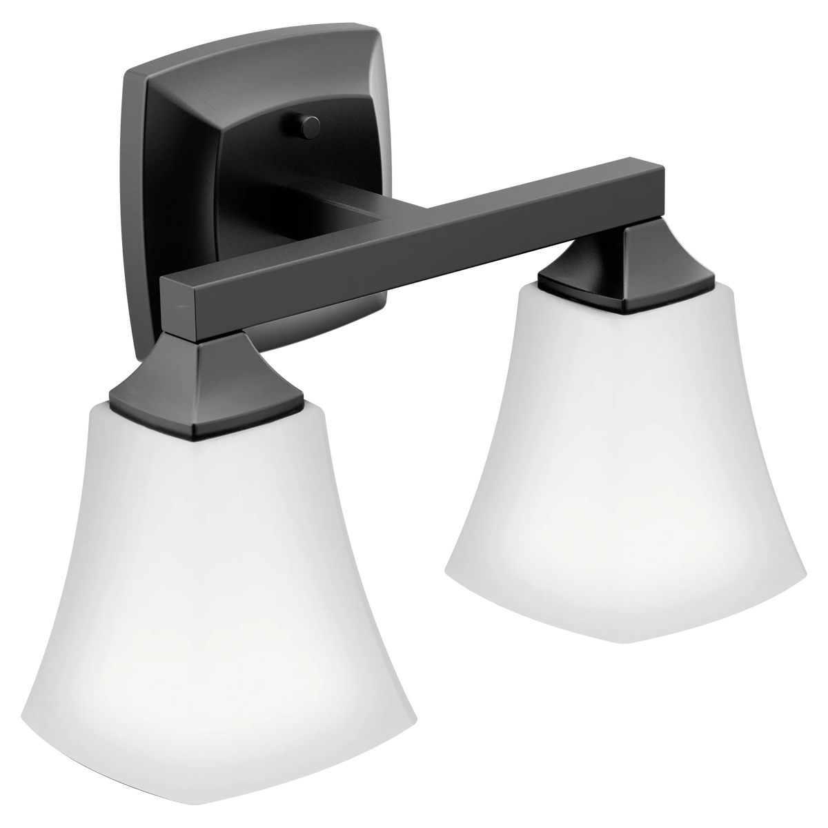 Moen Voss Two Globe Bath Light YB5162 in Matte Black (YB5162BL) - view 2
