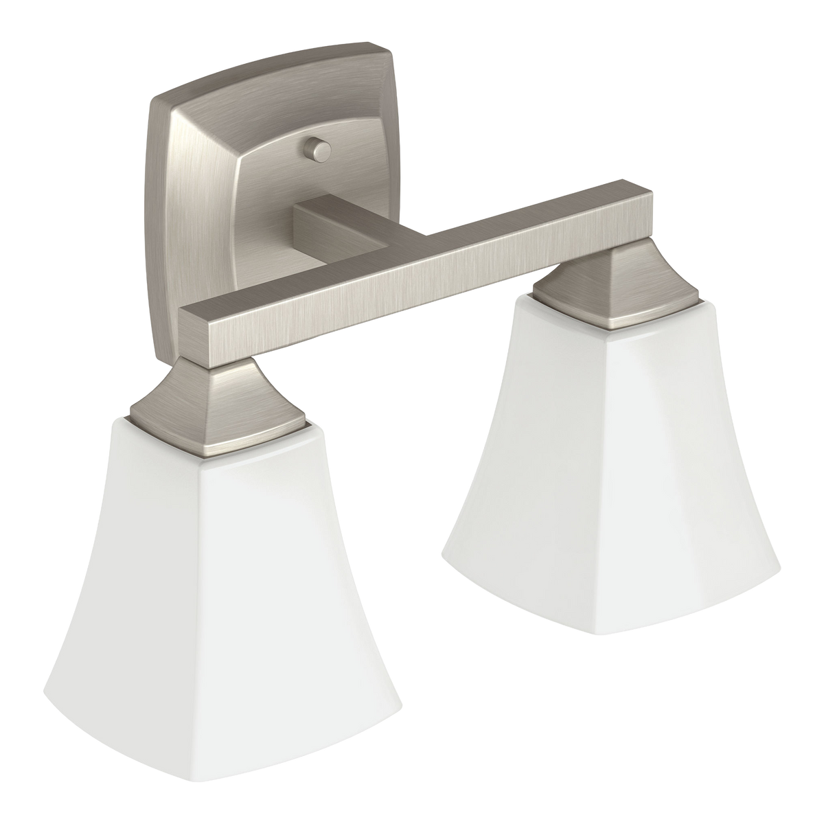 Moen Voss Two Globe Bath Light YB5162 in Brushed Nickel (YB5162BN)