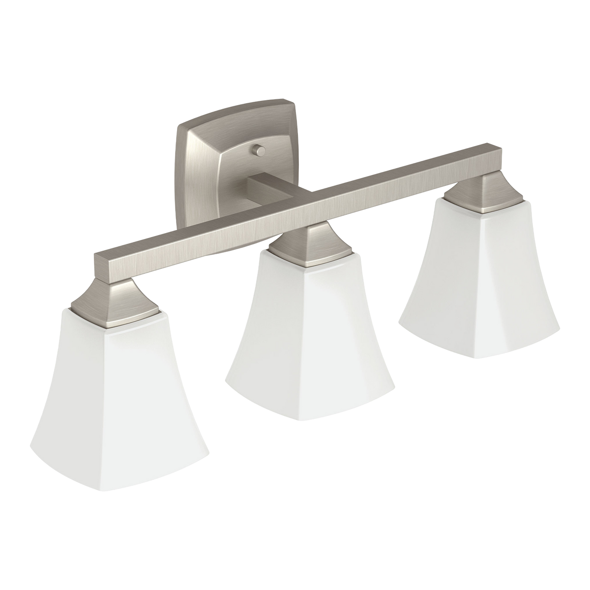 Moen Voss Three Globe Bath Light YB5163 in Brushed Nickel (YB5163BN)