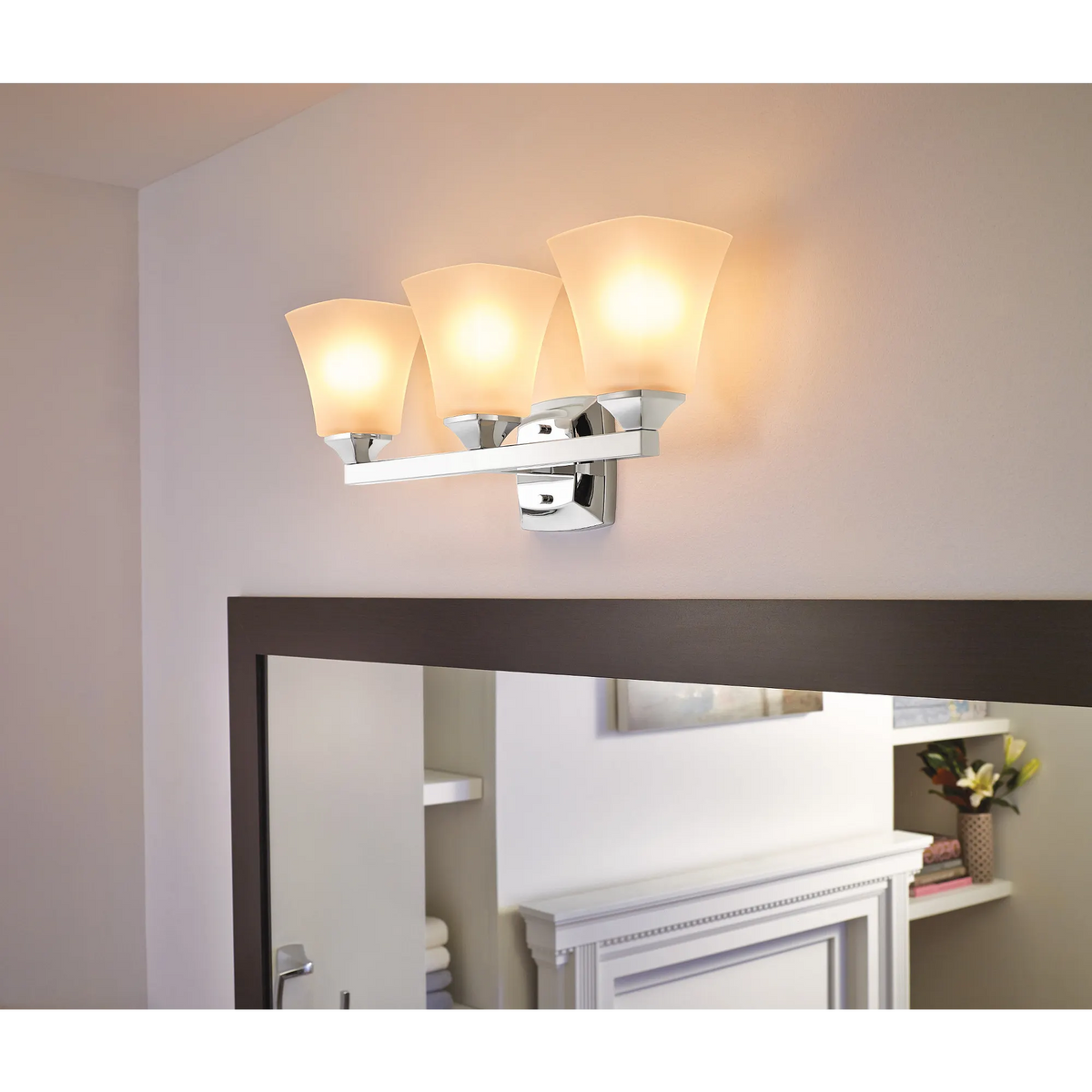 Moen Voss Three Globe Bath Light YB5163 in Chrome (YB5163CH) - view 4