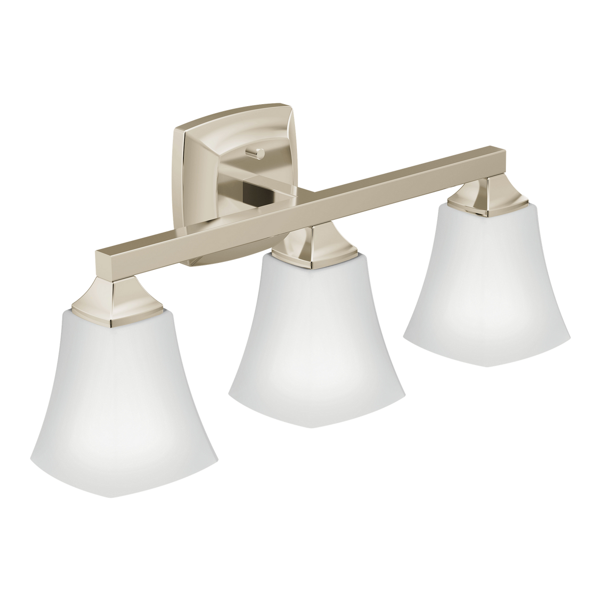 Moen Voss Three Globe Bath Light YB5163 in Polished Nickel (YB5163NL)