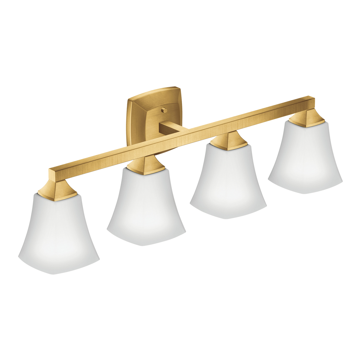 Moen Voss Four Globe Bath Light YB5164 in Brushed Gold (YB5164BG)