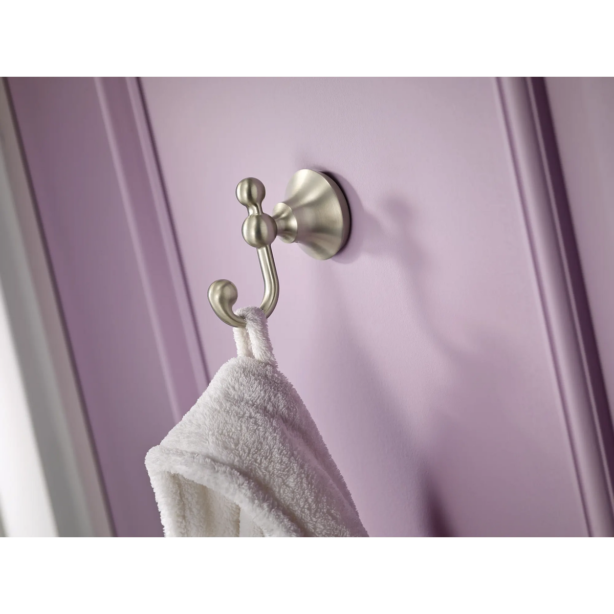 Moen Wynford Double Robe Hook YB5203 in Brushed Nickel (YB5203BN) - view 4