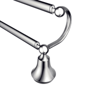 Moen Wynford 24" Double Towel Bar YB5222 in Chrome (YB5222CH)