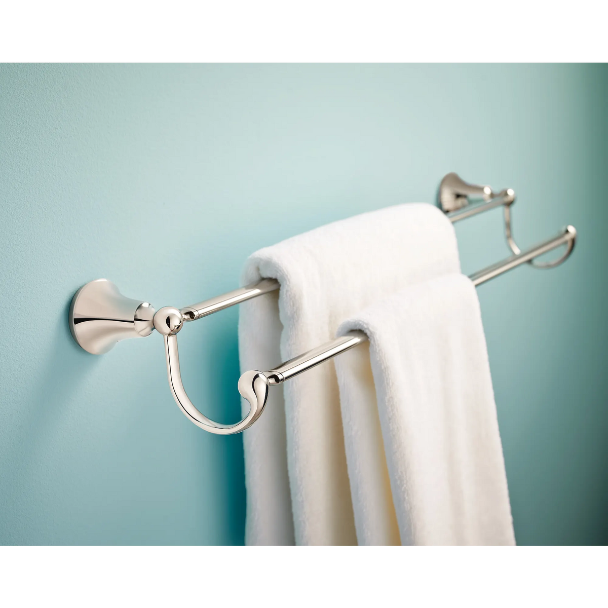Moen Wynford 24" Double Towel Bar YB5222 in Chrome (YB5222CH) - view 2