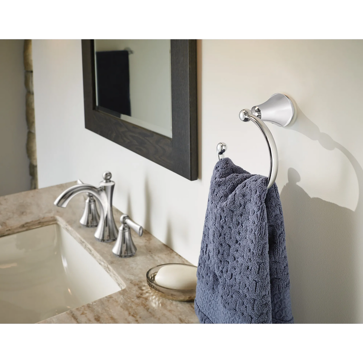 Moen Wynford Towel Ring YB5286 in Chrome (YB5286CH) - view 6