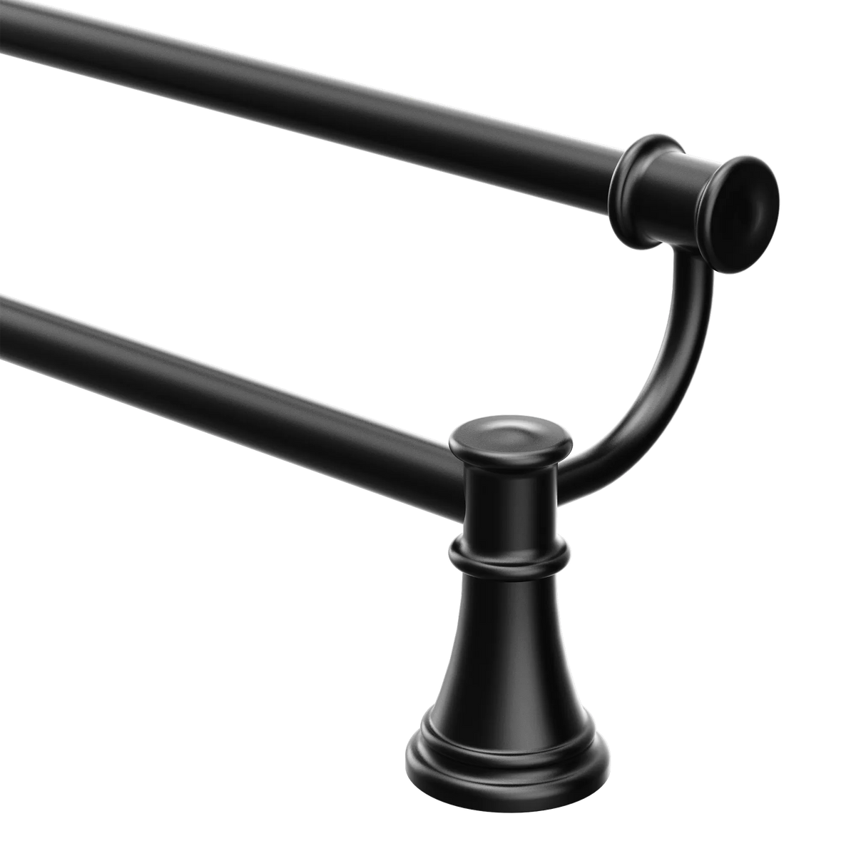 Moen Belfield 24" Double Towel Bar YB6422 in Matte Black (YB6422BL) - view 2