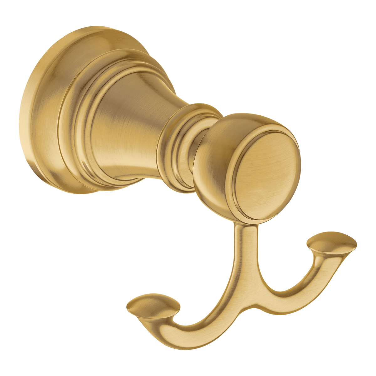 Moen Weymouth Double Robe Hook YB8403 in Brushed Gold (YB8403BG)
