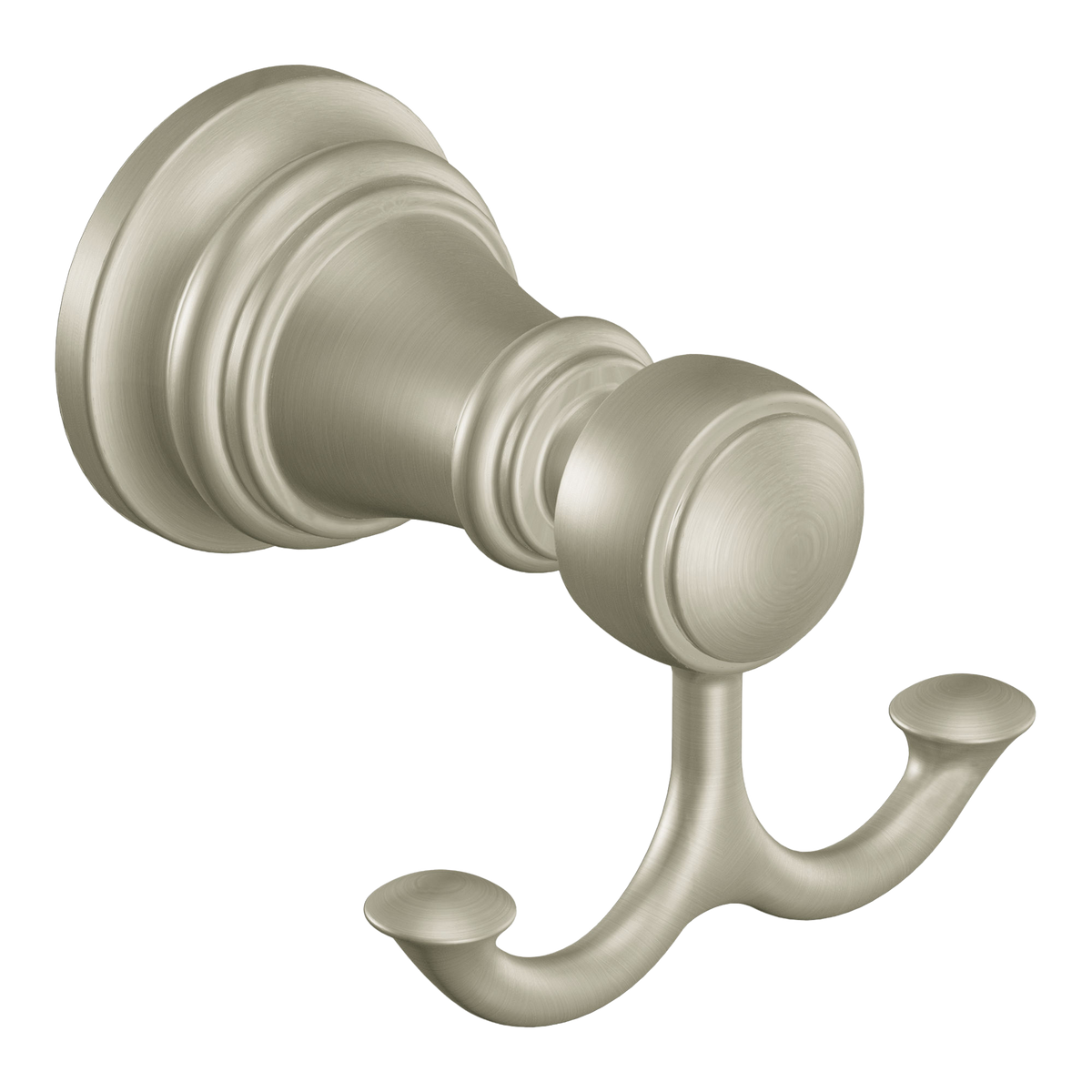 Moen Weymouth Double Robe Hook YB8403 in Brushed Nickel (YB8403BN)