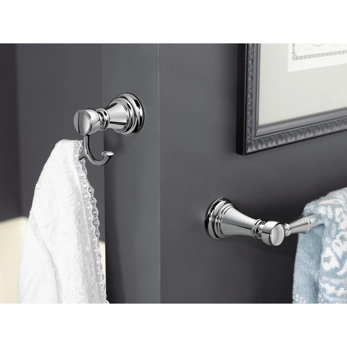 Moen Weymouth Double Robe Hook YB8403 in Brushed Gold (YB8403BG) - view 3
