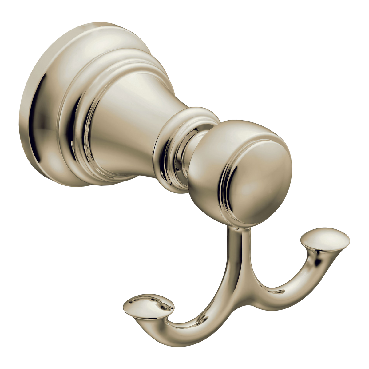 Moen Weymouth Double Robe Hook YB8403 in Polished Nickel (YB8403NL)