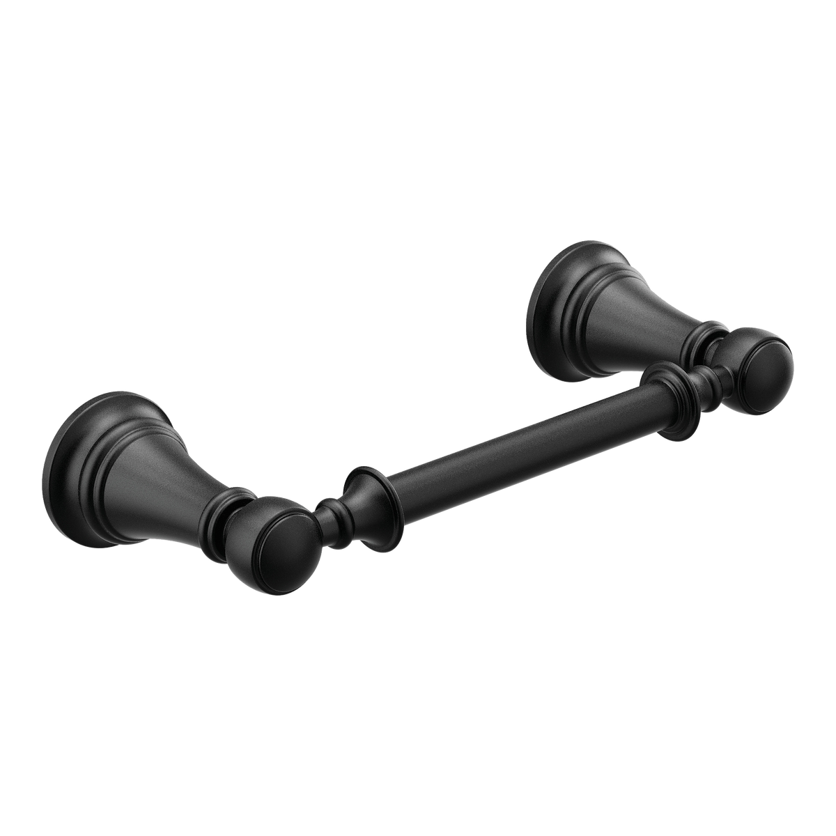 Moen Weymouth Pivoting Toilet Paper Holder YB8408 in Matte Black (YB8408BL)