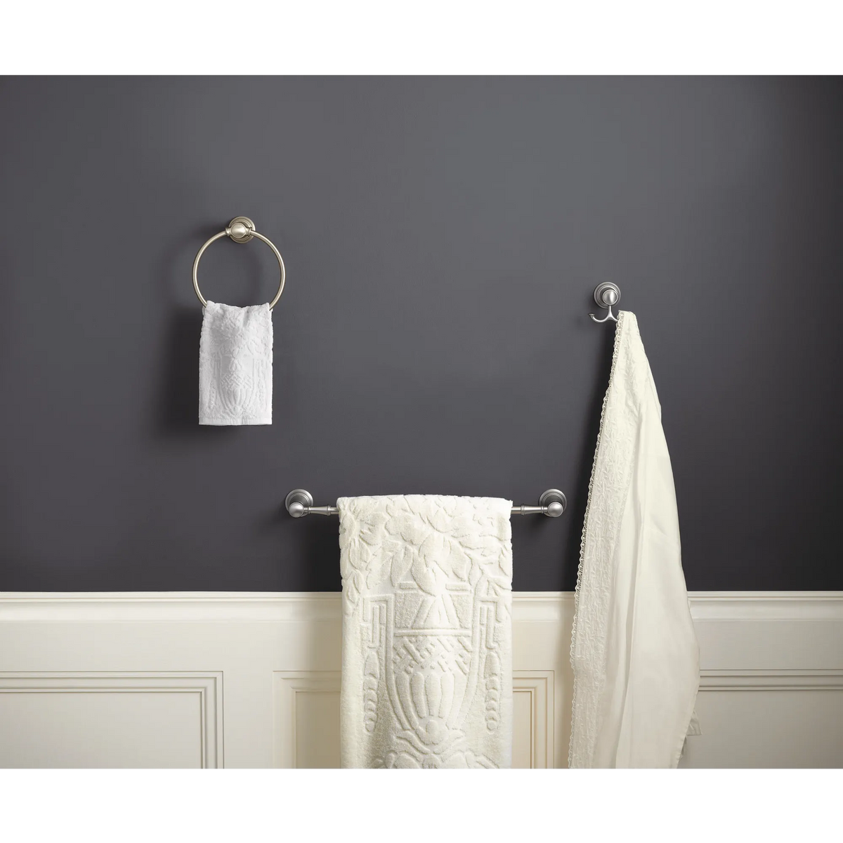 Moen Weymouth Double Robe Hook YB8403 in Chrome (YB8403CH) - view 2