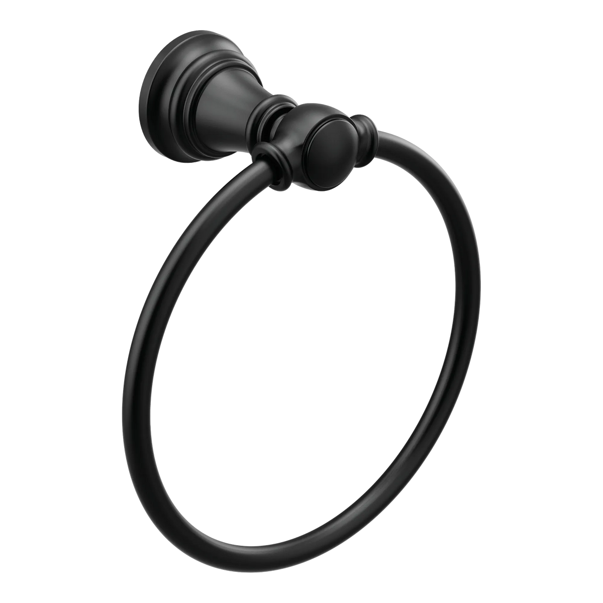 Moen Weymouth Towel Ring YB8486 in Matte Black (YB8486BL) - view 2