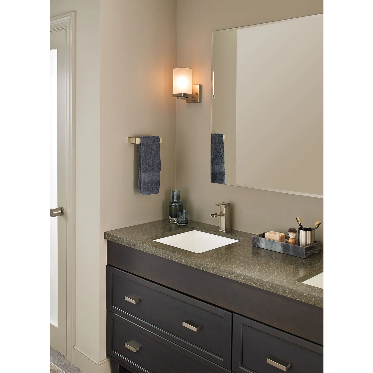 Moen 90 Degree Drawer Pull YB8807 in Brushed Nickel (YB8807BN) - view 10