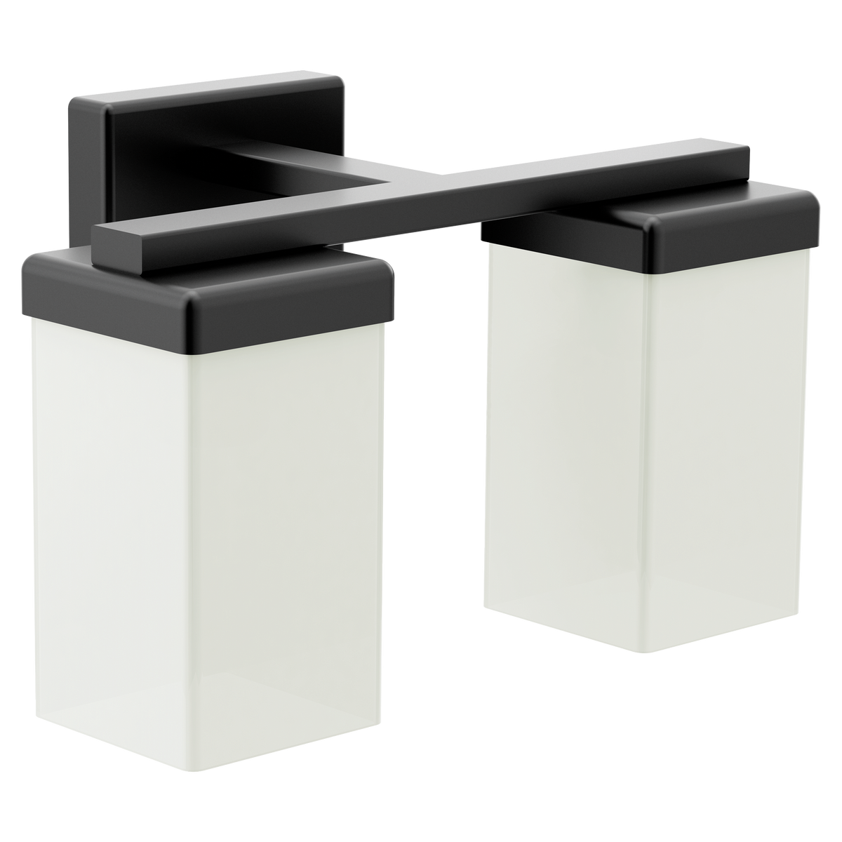 Moen 90 Degree Two Globe Bath Light YB8862 in Matte Black (YB8862BL)