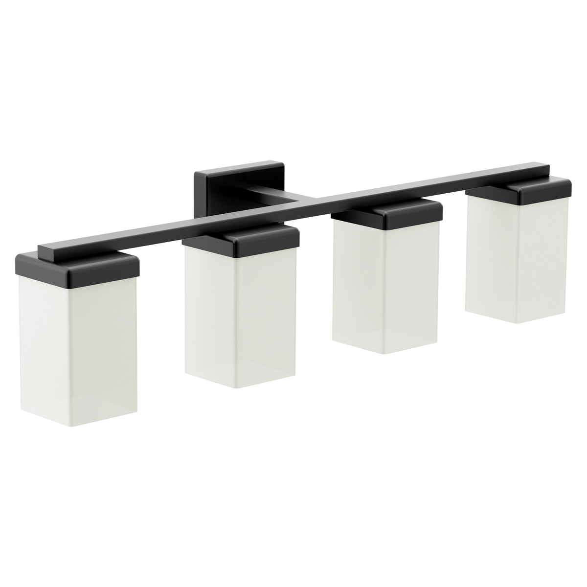 Moen 90 Degree Four Globe Bath Light YB8864 in Matte Black (YB8864BL)