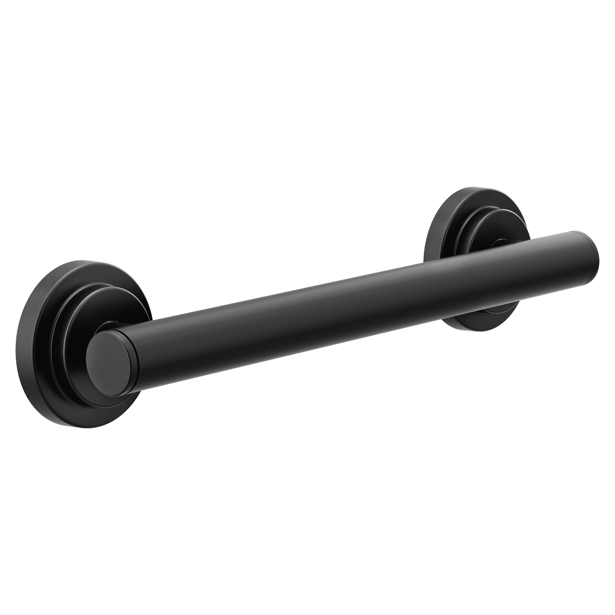 Moen Iso 12" Designer Grab Bar YG0712 in Matte Black (YG0712BL)