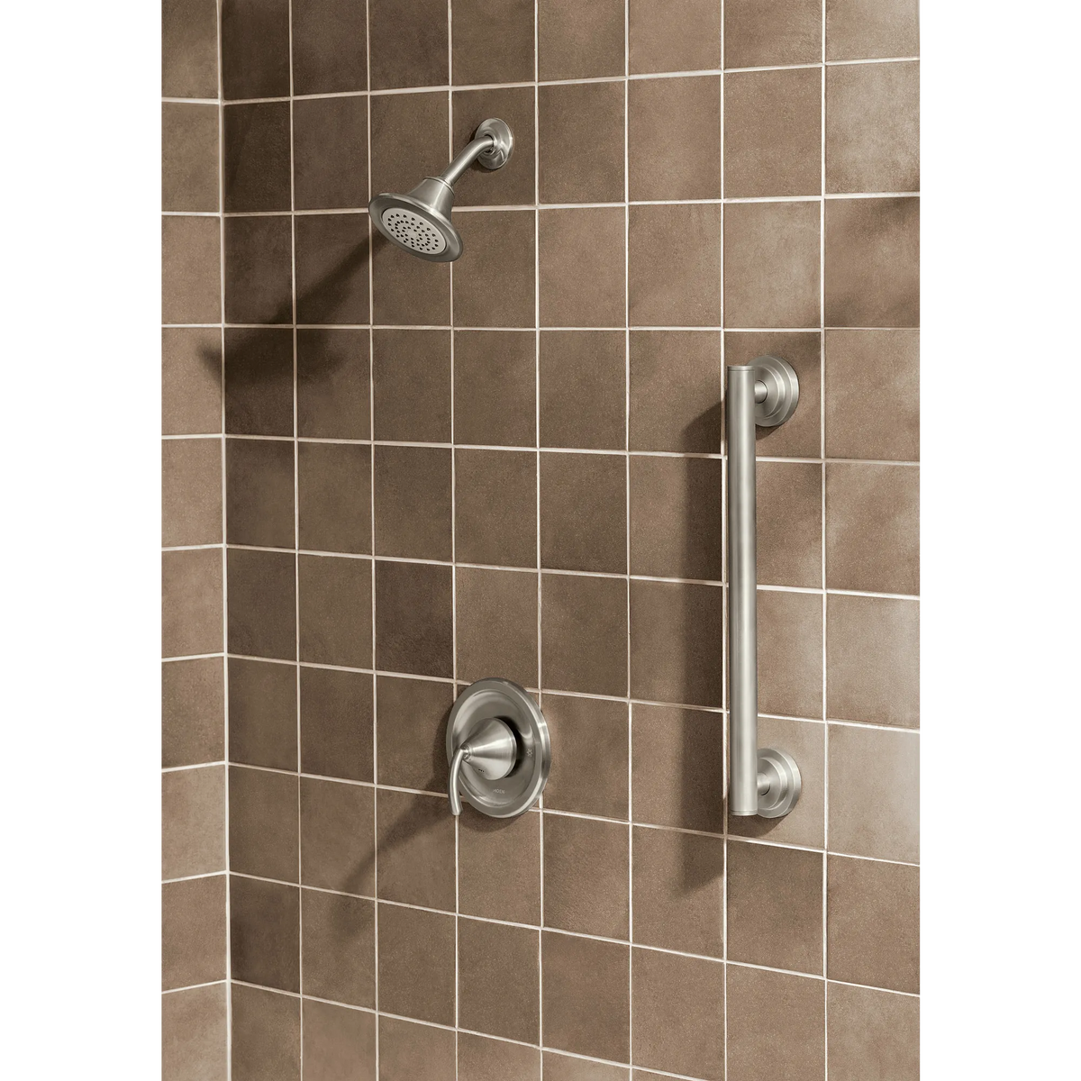 Moen Iso 24" Designer Grab Bar YG0724 in Brushed Nickel (YG0724BN) - view 3
