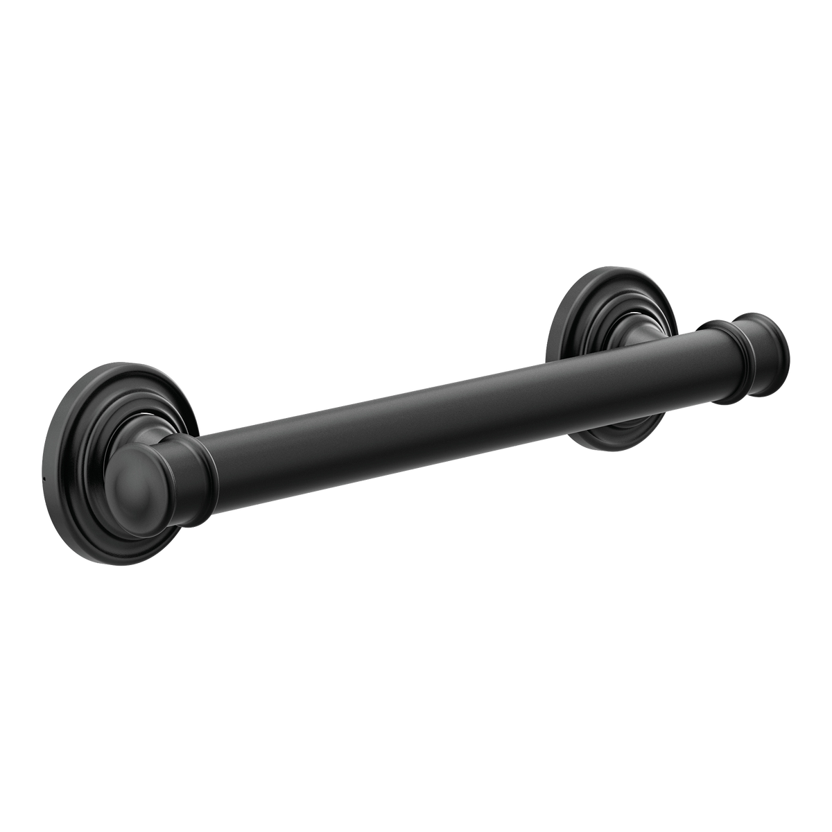 Moen Belfield 12" Designer Grab Bar YG6412 in Matte Black (YG6412BL)