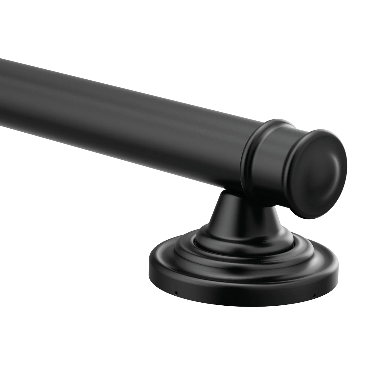 Moen Belfield 12" Designer Grab Bar YG6412 in Matte Black (YG6412BL) - view 2