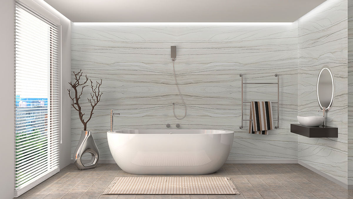 MSI Zaria Elo 8 x 8 Matte Porcelain tile (NZARELO8X8) – MSI room scene (bathroom)
