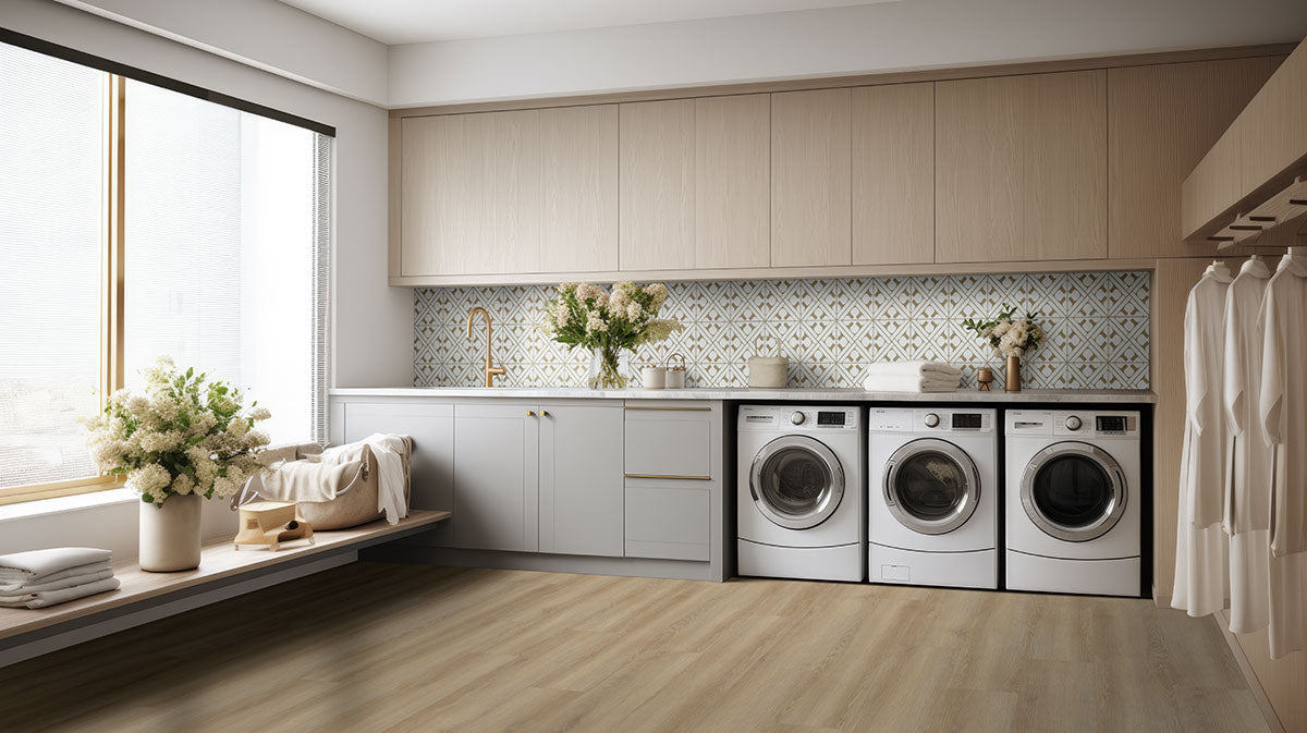 MSI Zaria Elo 8 x 8 Matte Porcelain tile (NZARELO8X8) – MSI room scene (laundry room)