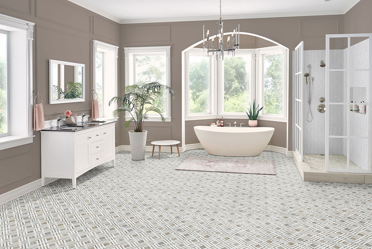 MSI Zest Star 4 x 4 Satin Ceramic tile (NZESSTA4X4S) – MSI room scene (bathroom)