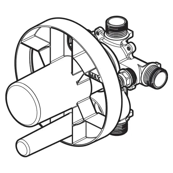 Kalia 1/2" Pressure Balance Valve with Integrated Diverter and ABS Protective Cover Kalia