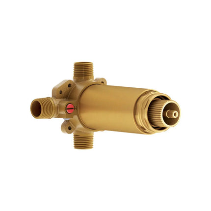 Kalia 2-Way AQUATONIK Type T/P 1/2" Coaxial Valve with Diverter (Generation 1.5) Chrome Kalia