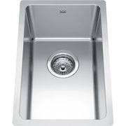 Kindred Brookmore 11.56" x 18" Undermount Single Bowl Stainless Steel Kitchen Sink BSU1812-8 Kindred