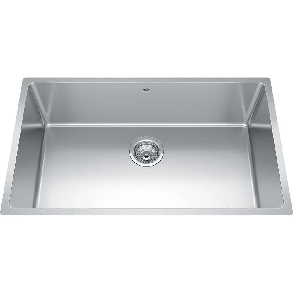 Kindred Brookmore 30.5" x 18.12" Undermount Single Bowl Stainless Steel Kitchen Sink BSU1831-9 Kindred