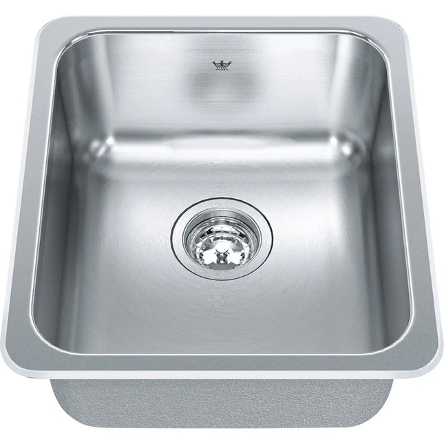 Kindred Single Bowl 16.12" x 18.12" Drop-in Prep Kitchen Sink Stainless Steel QSA1816-8 Kindred
