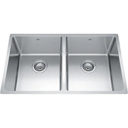 Kindred Brookmore 30.5" x 18.12" Drop-In Undermount Kitchen Sink, 2 Bowls, Stainless Steel BDU1831-9 Kindred