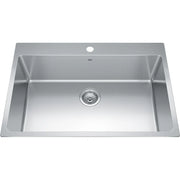 Kindred Brookmore 30.87" x 20.87" Drop in Single Bowl Stainless Steel Kitchen Sink (Single Hole) BSL2131-9-1 Kindred