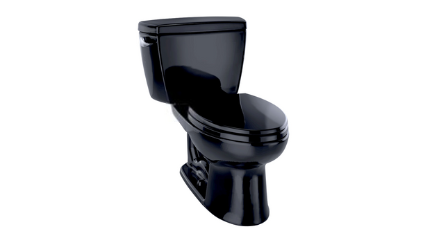 Toto Drake Two-piece Toilet, 1.6 Gpf, Elongated Bowl Seat Height 15 5/8" Total Height 28 1/2"- Ebony Toto