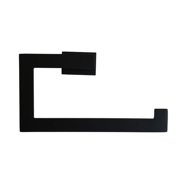 Kube Bath Aqua Plato Black Towel Ring Kube Bath