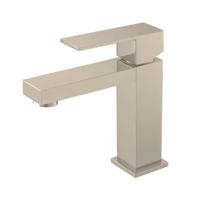 Kube Bath Aqua Kubo Single Lever Bathroom Vanity Faucet – Brushed Nickel